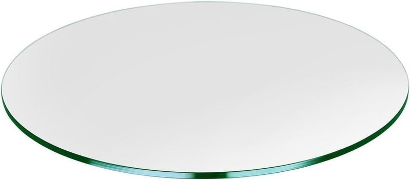 Wickerix 20.5" Round Glass Table Top - 1/4" Thick - Flat Polished Glass, Pelangi Coffee Table Replacement Glass - Image 1
